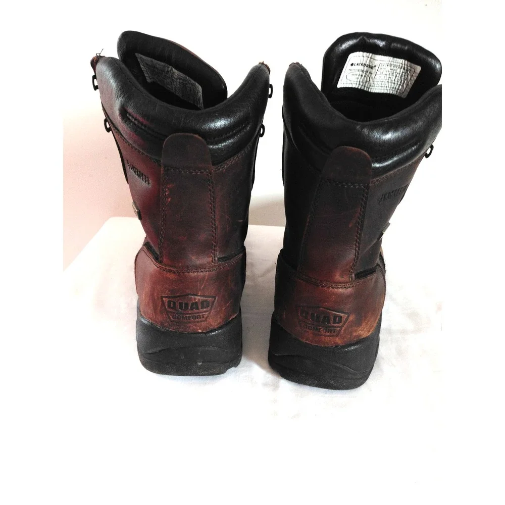 Lacrosse Quad Comfort Dry Core Waterproof BROWN Construction 483005 Boots Men 11